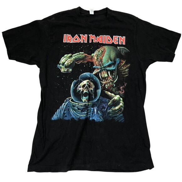 Iron Maiden "The Final Frontier" Graphic Black Tee Large Black - Picture 1 of 10